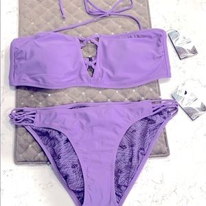 VOLCOM purple bikini w/ 2 bottoms! 💜 brand new w tags!